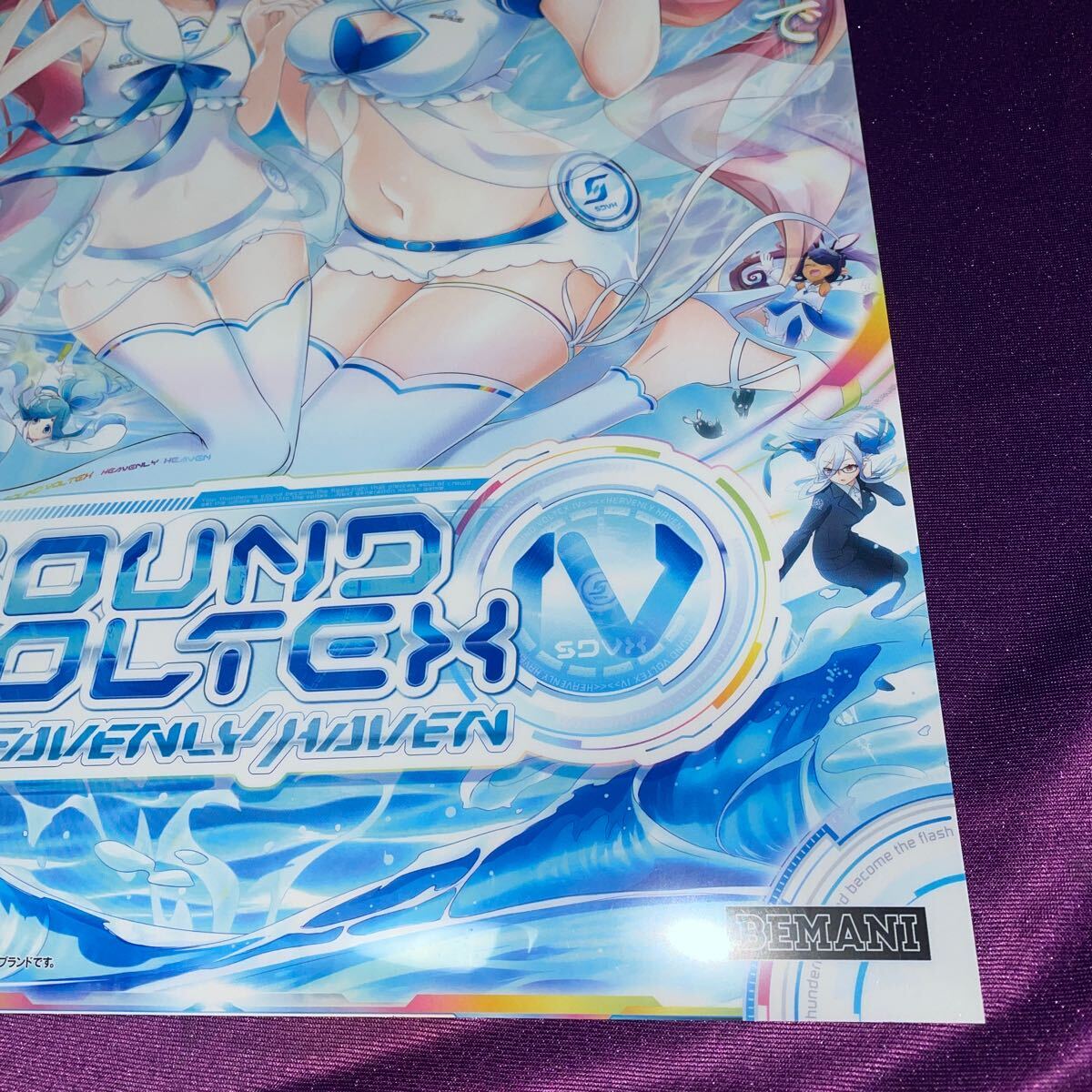 SOUND VOLTEX A3クリアポスター HEAVENLYver./ボルテファクトリー 超激レアグッズキャンペーン/レイシス/グレイス/SDVXの画像6