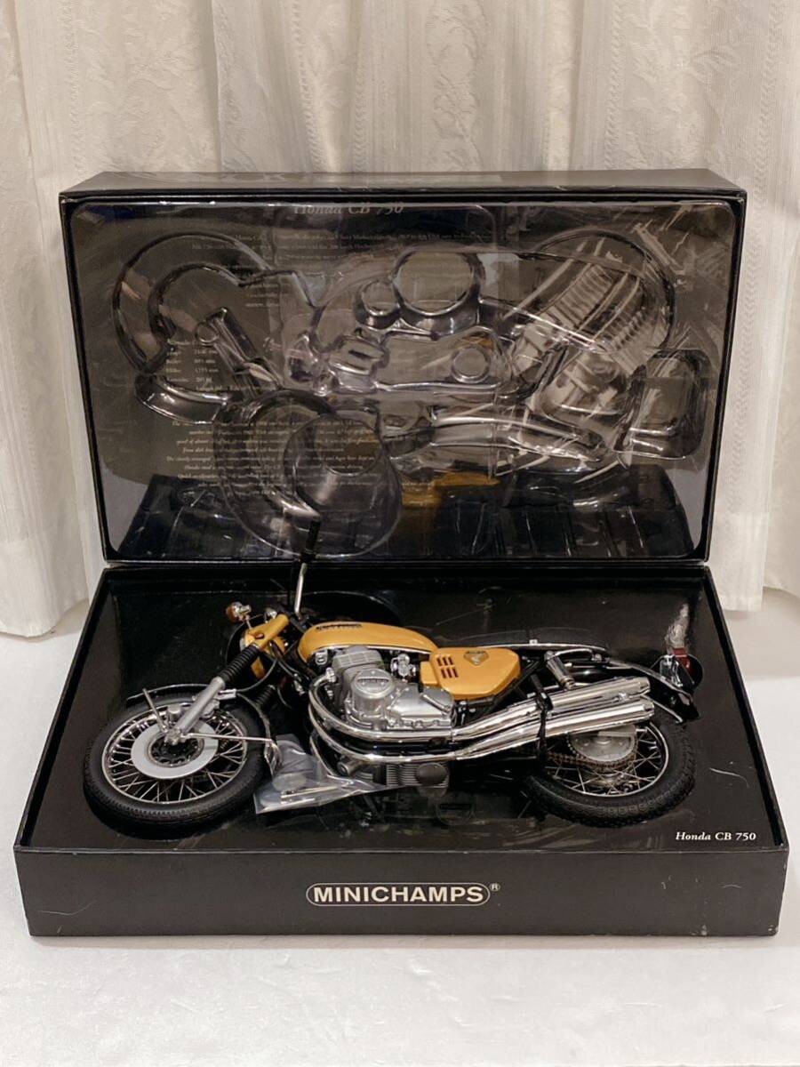 Honda CB 750 KO 1968 Gold Metallic Classic Bike Series Scale 1:6 ミニチャンプス MINICHAMPS の画像1