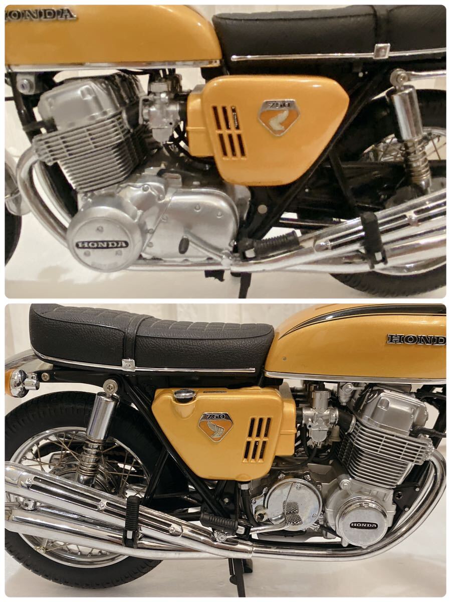 Honda CB 750 KO 1968 Gold Metallic Classic Bike Series Scale 1:6 ミニチャンプス MINICHAMPS の画像6