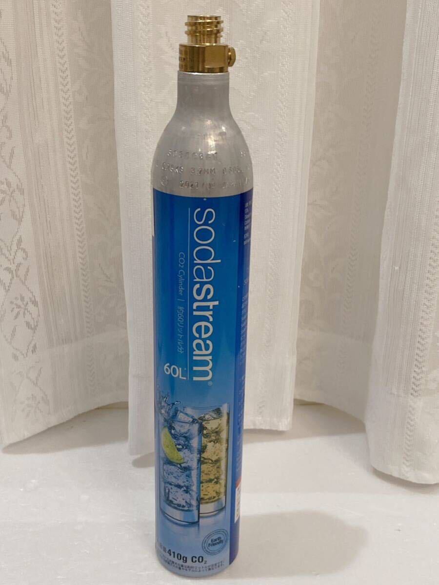 美品 sodastream ソーダストリーム セット 炭酸水メーカー 炭酸ガスシリンダー 60L の画像9