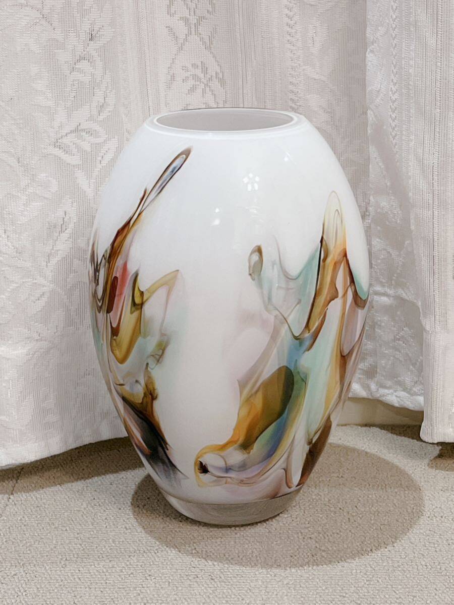 ZARA HOME 花瓶 フラワーベース モダン インテリア 花器 22.5×15cmの画像1