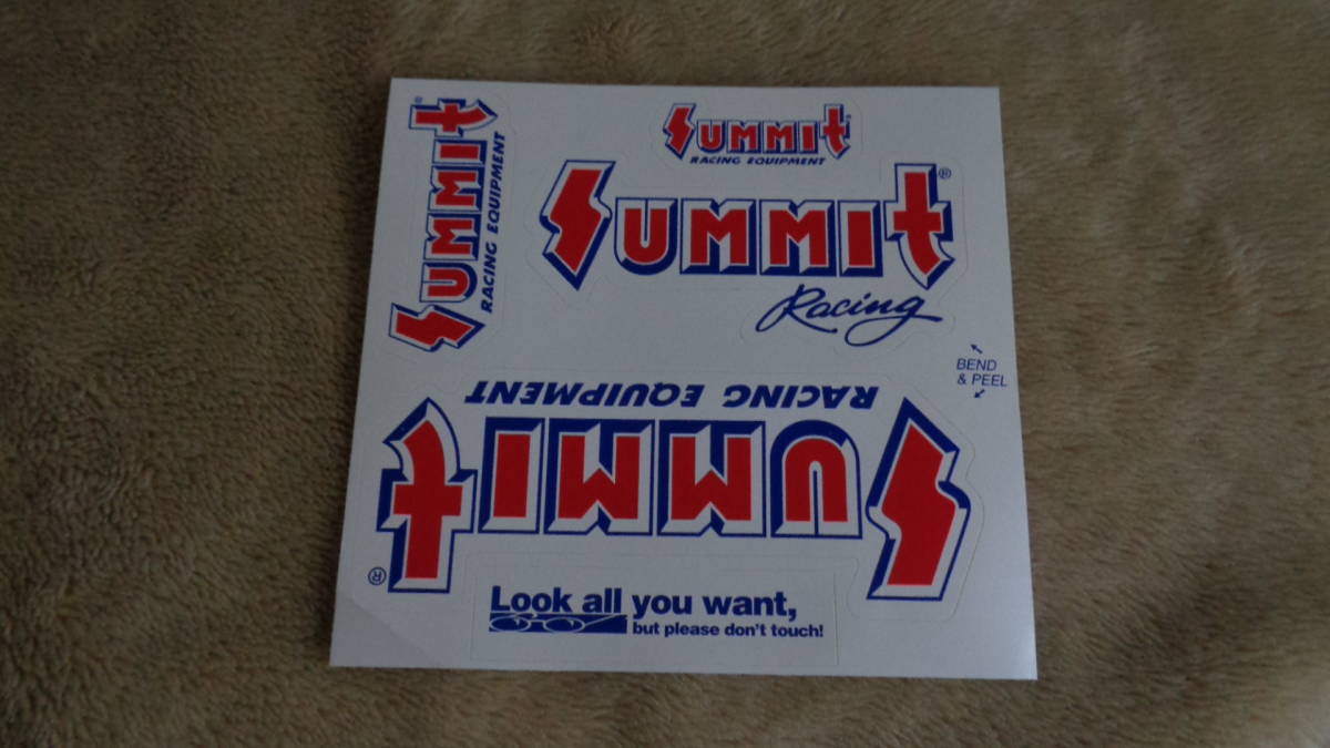 Summit Racingサミットレーシング 純正ステッカー 　約19cm x 18cm 新品 シール　デカール_画像1