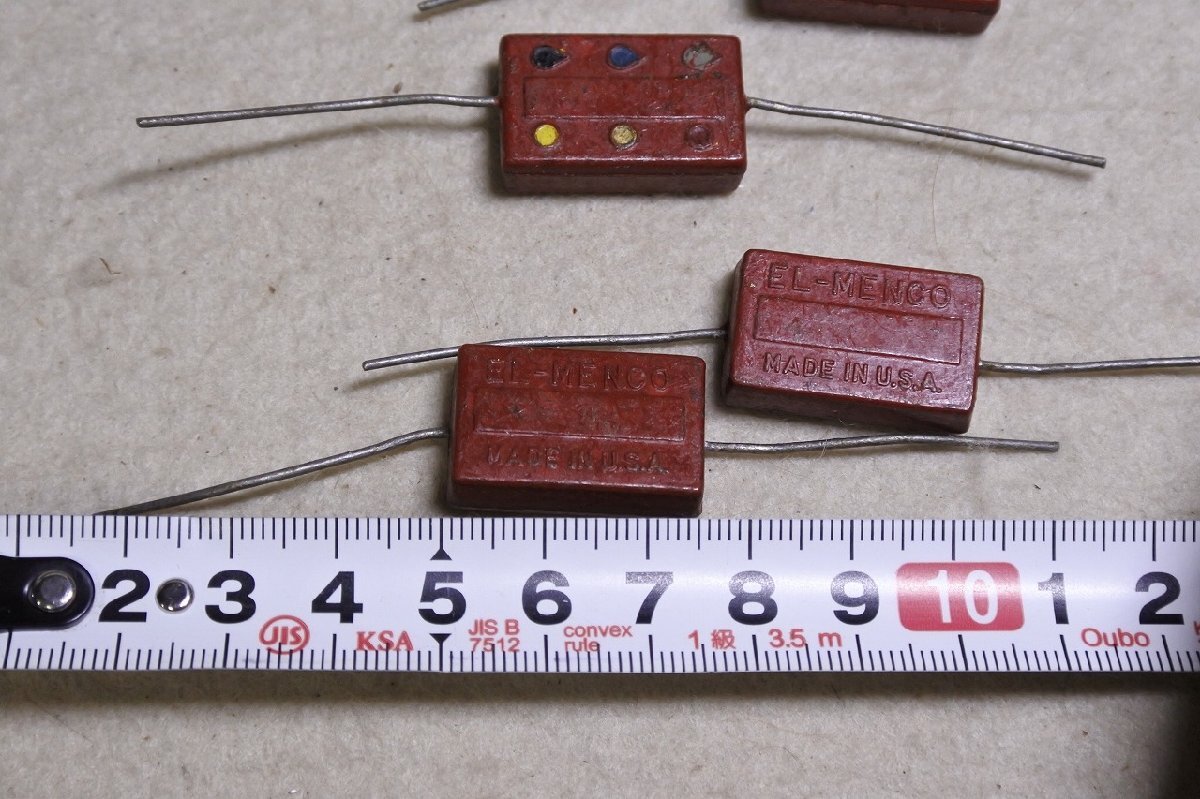 米国　EL-MENCO　0.0068UF（ 6800PF）/400V Mica Capacitor　マイカコンデンサ　4個セット　まとめて発送可能_画像4