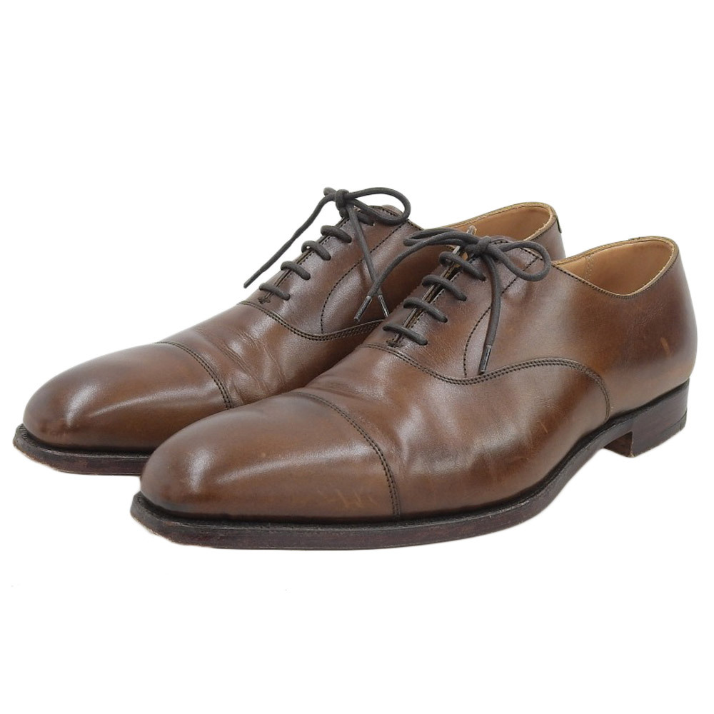 CROCKETT＆JONES クロケット＆ジョーンズ バーニッシュドカーフ ハラム 348ラスト シューズ ダークブラウン 5057-1095-01_画像2