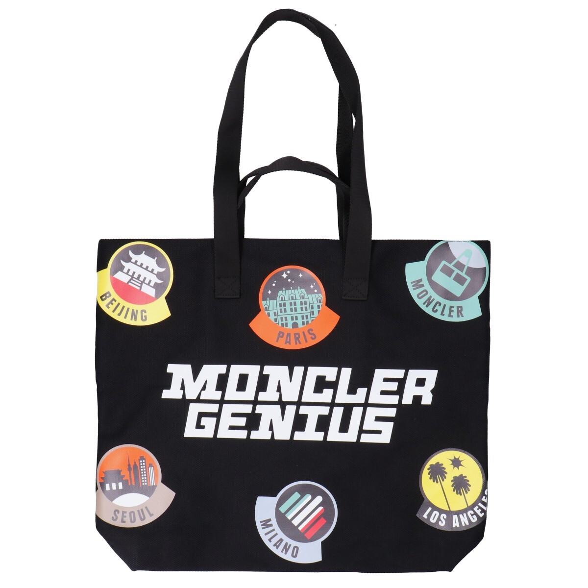 新品同様/21年製 MONCLER GENIUSモンクレール ジーニアス G209X0G00041 shopping bag キャンバス ショッピング トートバッグ メンズ_画像2