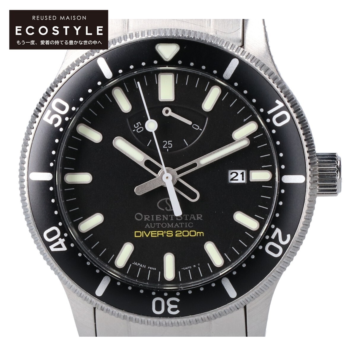 ORIENTSTAR オリエントスター RK-AU0309B F6N4 DIVER パワーリザーブ 自動巻き 腕時計 シルバー