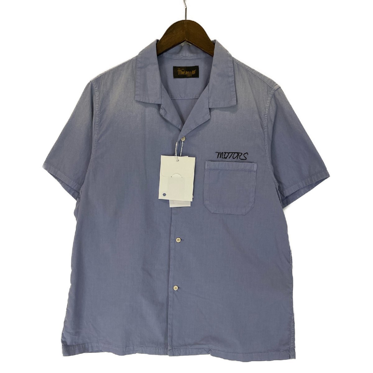 VISVIM ビズビム 23AW ブルー 0123305011005 MOTORS CLUB HACKING SHIRT S/S ブルー 3 トップス コットン メンズ 中古_画像2