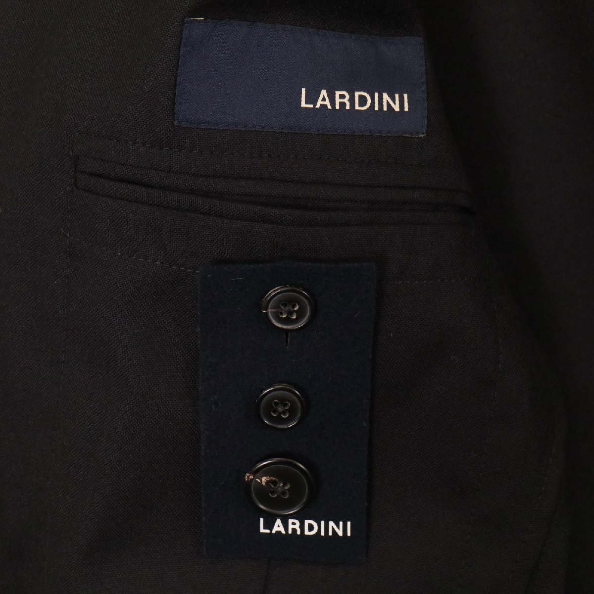 LARDINI ラルディーニ JT0526AQ ELRP56599 ブラック ブレザー ブラック 46 ジャケット カシミア メンズ 中古の画像7