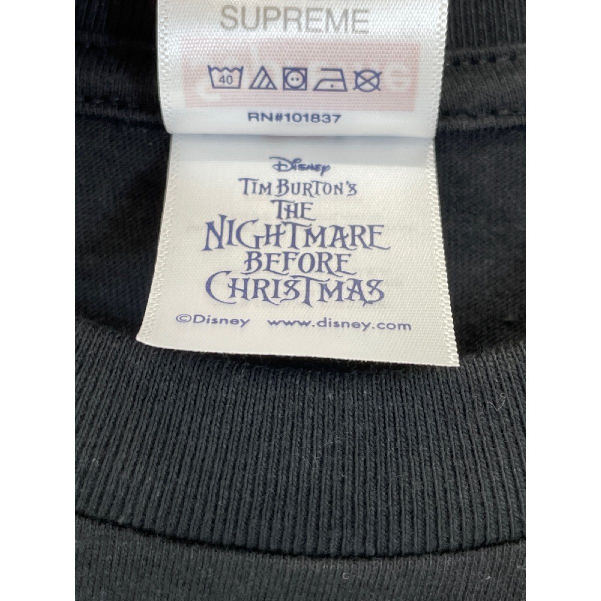 Supreme シュプリーム 23FW SKELTON TEE ブラック XL トップス コットン メンズ 中古_画像5