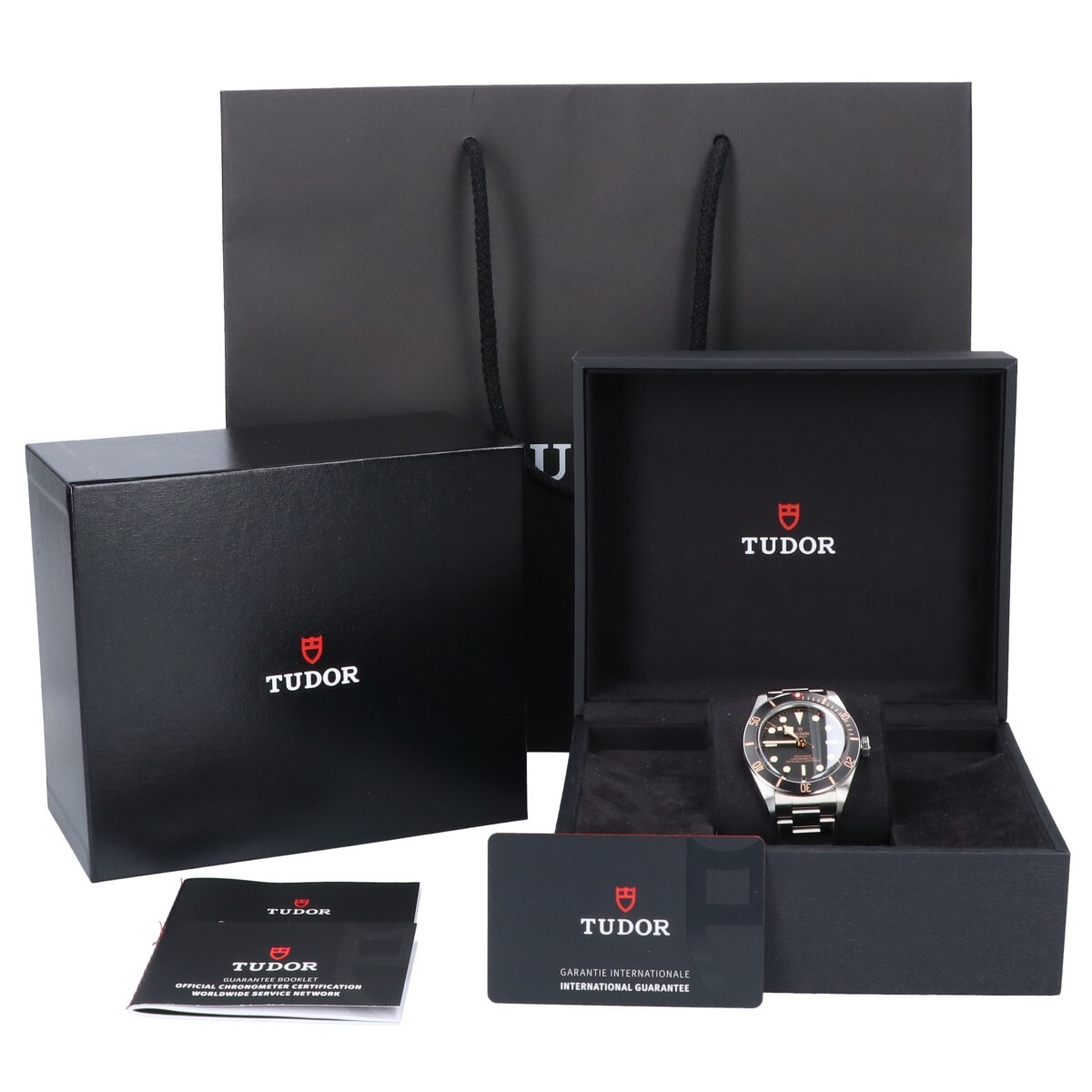 新品同様 TUDOR チュードル 79030N BLACK BAY ブラックベイ 自動巻き 腕時計 シルバー/ブラック_画像8