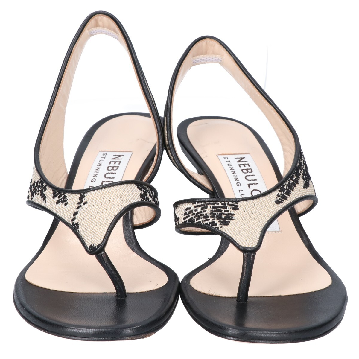  beautiful goods stunning lure Stunning Lure x NEBULONI E.ne blow ni20 anniversary commemoration tongs sandals shoes 35 1/2 NATURAL JUNGLE