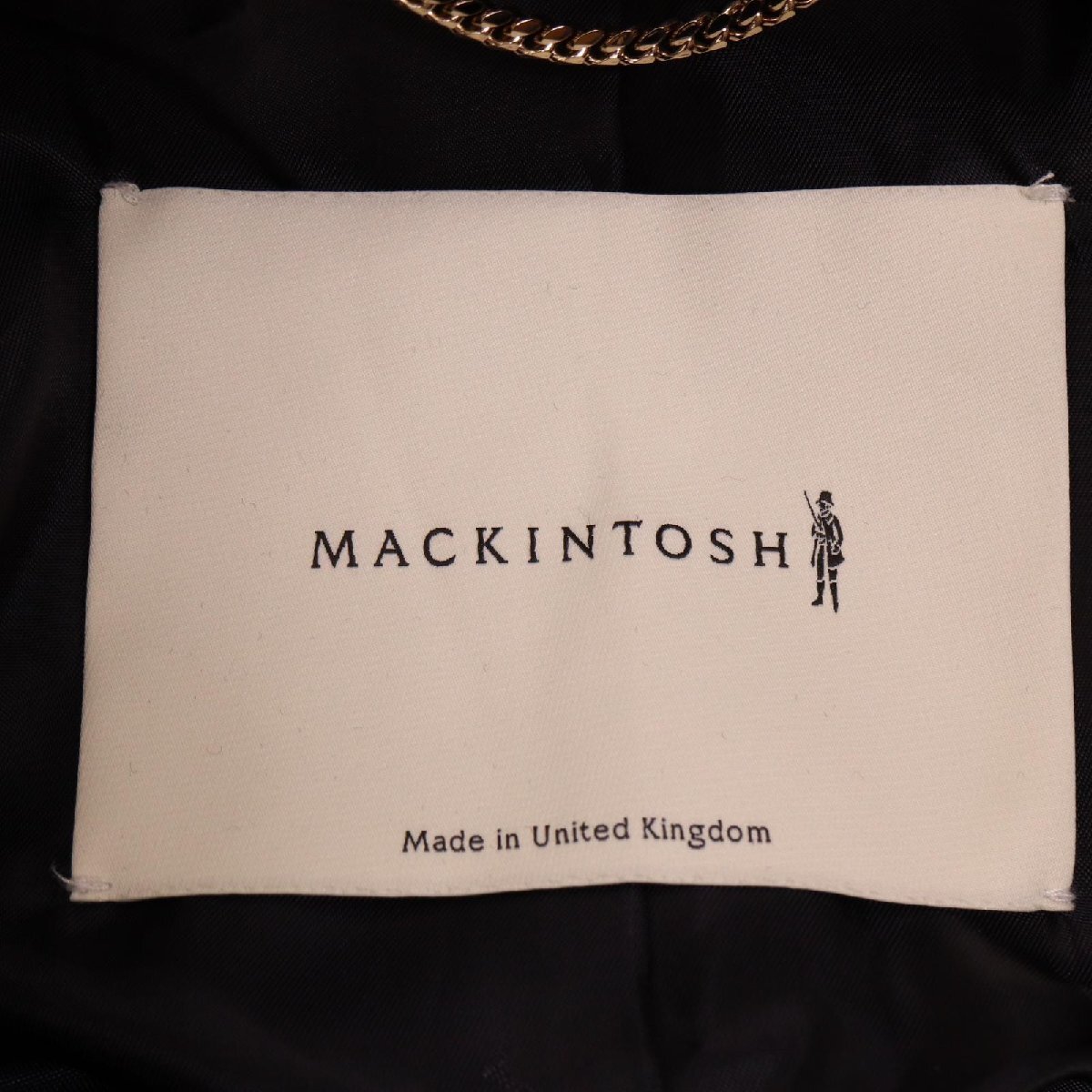 MACKINTOSH マッキントッシュ 22年 ブラック ウール HUMBIE OVERSIZED SHORT COAT ネイビー 4 コート ウール レディース 中古_画像7