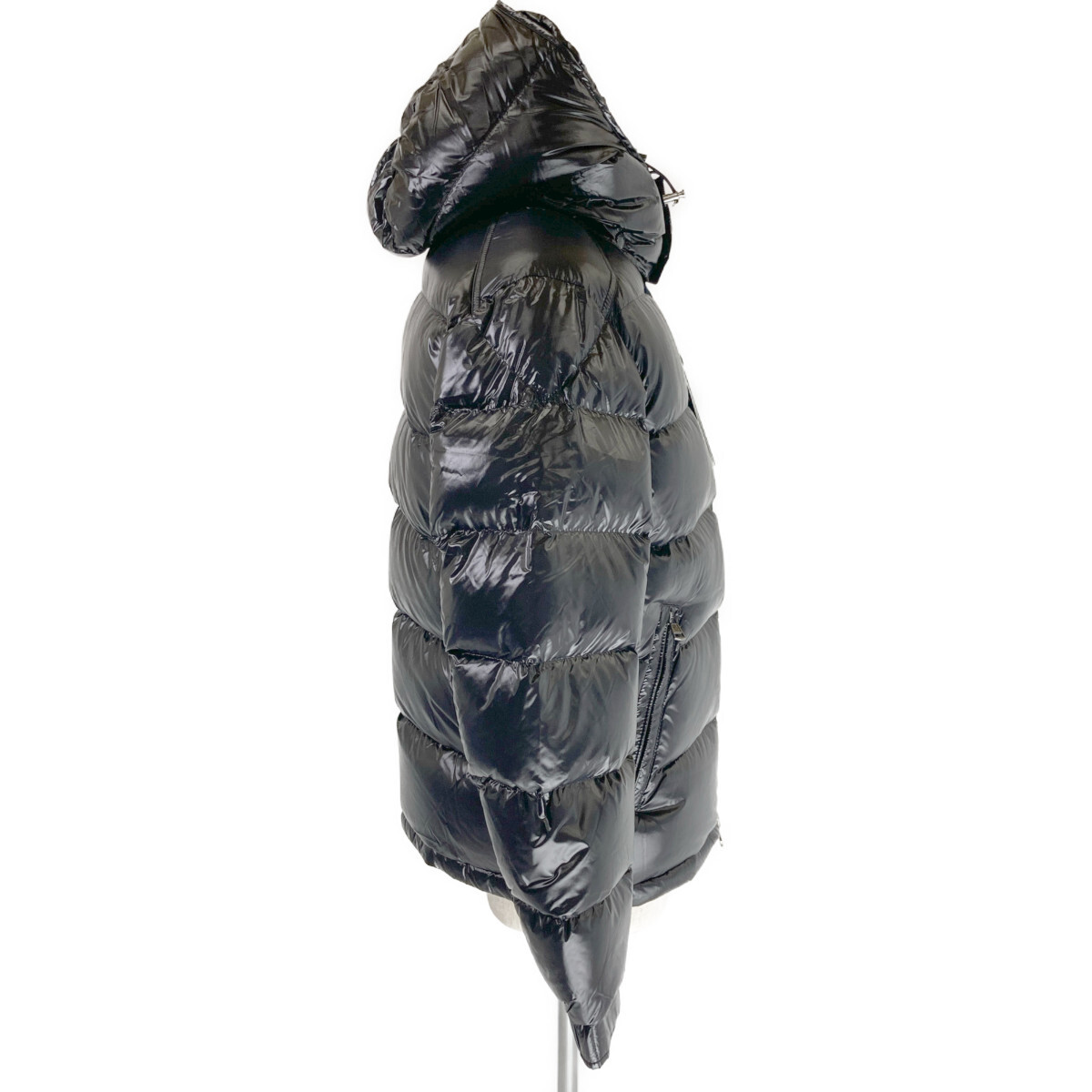 新品/国内正規/22年製 MONCLER モンクレール MAYAマヤ フード付ダウン ジャケット 1 ブラック メンズ_画像4