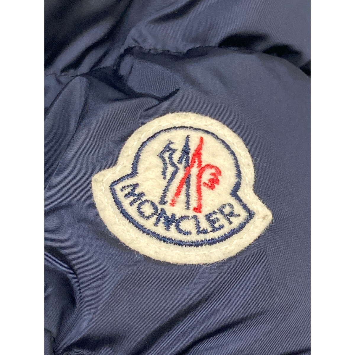 美品/国内正規 MONCLER モンクレール GRIVE フーディダウン コート 0 ネイビー レディース_画像5