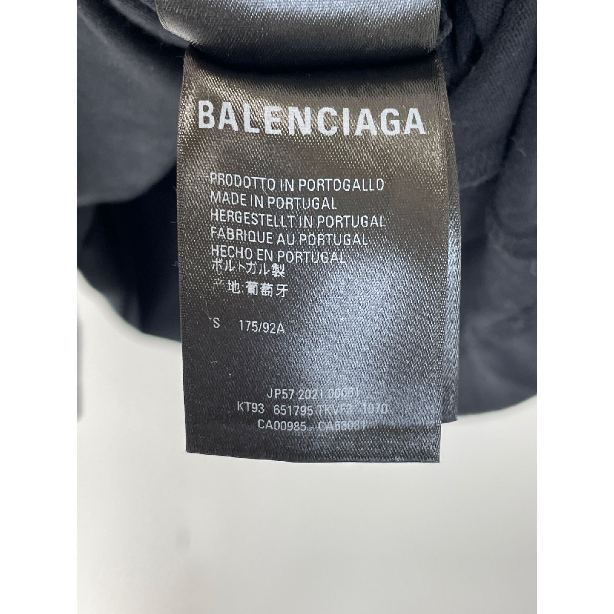 BALENCIAGA バレンシアガ ×PS5 ブラック 651795 Tシャツ ブラック S トップス コットン メンズ 中古_画像5