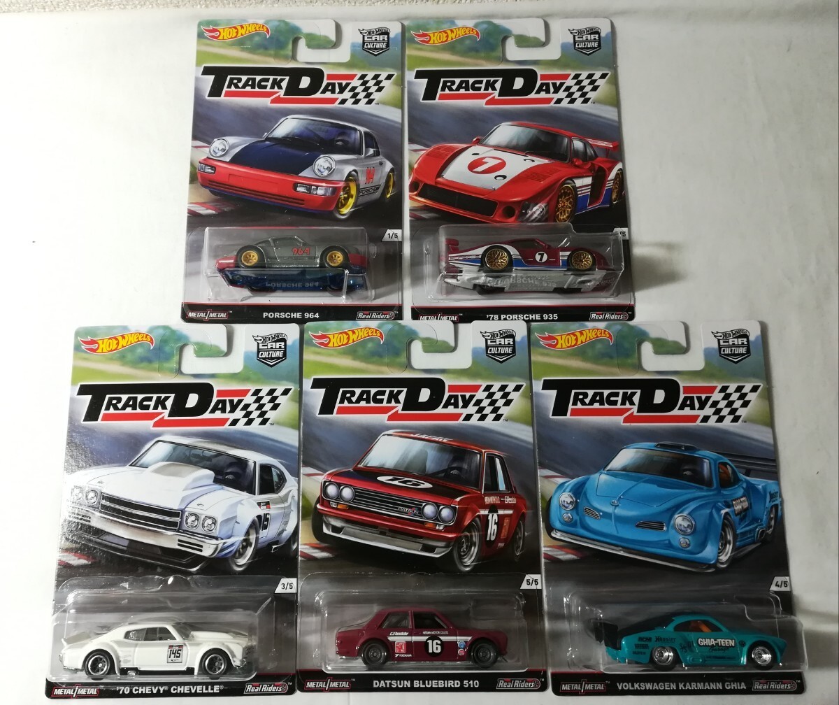 未開封 Hot Wheels Car Culture Premium TRACK DAY ホットウィール カーカルチャー プレミアム トラックデイ 5台セット 510 カルマンギア_画像1