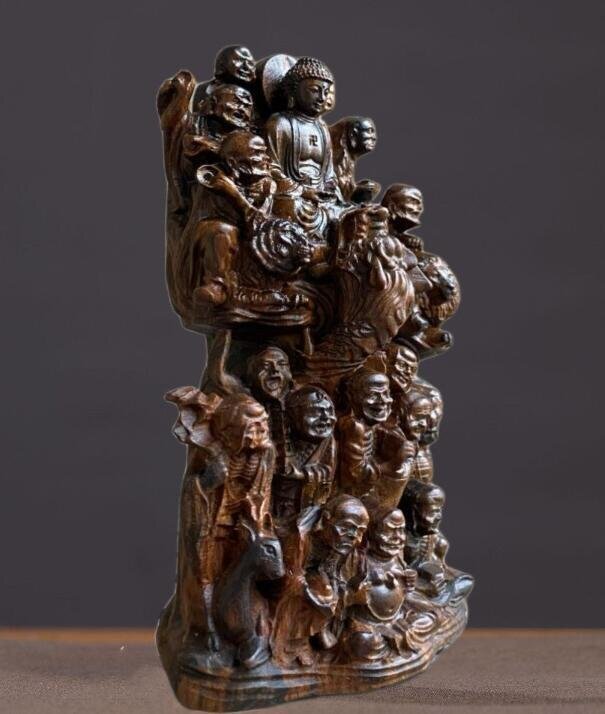  new goods * precise .... tree sculpture 10 ... Buddhist image work of art ornament 