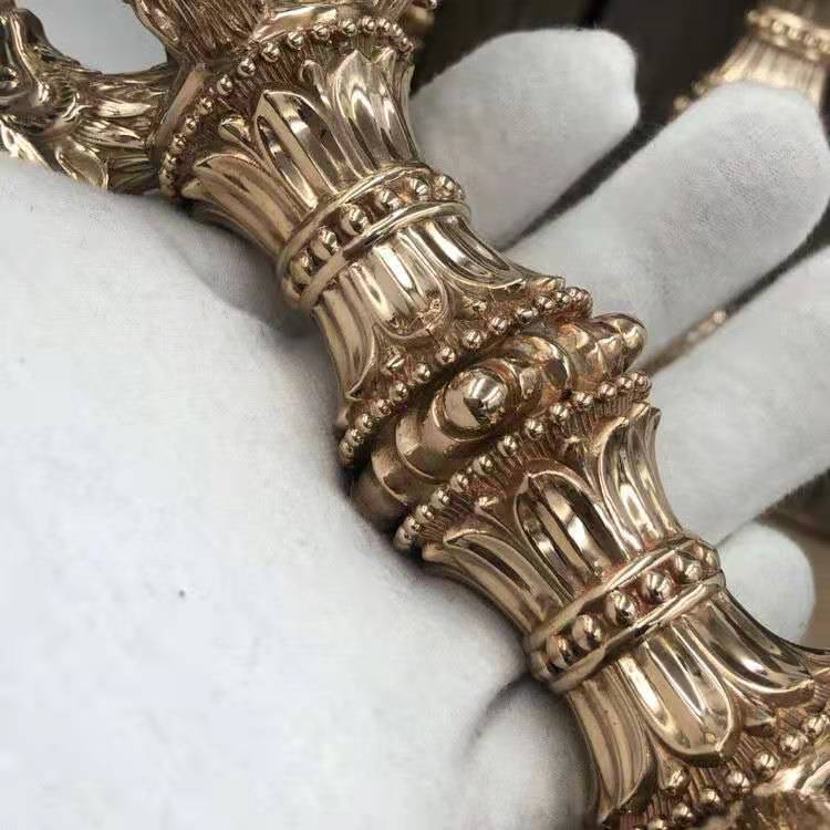 極上品「密教法具寺院用仏具」四大明王五鈷杵銅製磨き仕上げ22cm 極上品「密教法具寺院用仏具」四大明王五鈷杵銅製磨き仕上げ22cm