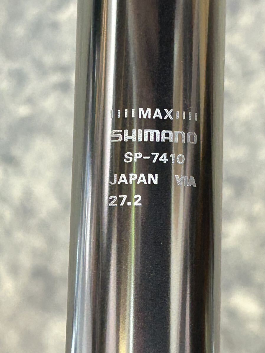 新品未使用『シマノ デュラエース25周年記念 シートポスト 27.2mm』SP-7410 バフがけ 極美 ビンテージの画像5