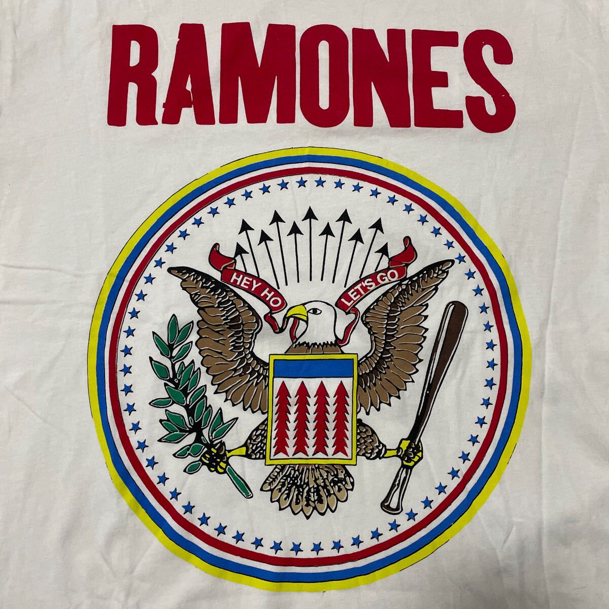 RAMONES ラモーンズ バンドTシャツ ロゴT 古着　初期デザイン　復刻　オフィシャル　公式　Mサイズ　パンク　ロック ビンテージ デザイン