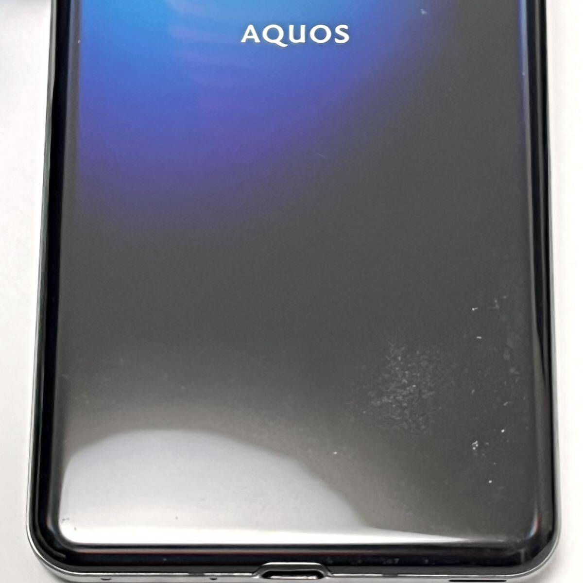 AQUOS R5G 908SH ブラックレイ ソフトバンク SIMロック解除済み 白ロム 256GB スマホ本体 送料無料 画面割れ Y3MRの画像7