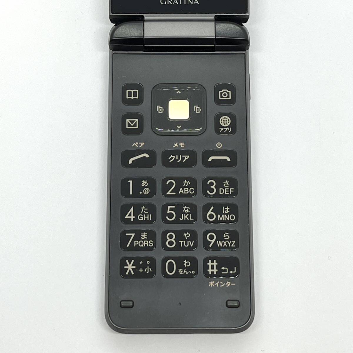 GRATINA KYF39 墨 ブラック au SIMロック解除済み 白ロム 4G LTEケータイ Bluetooth 携帯電話 ガラホ本体 送料無料 Y37MR_画像4