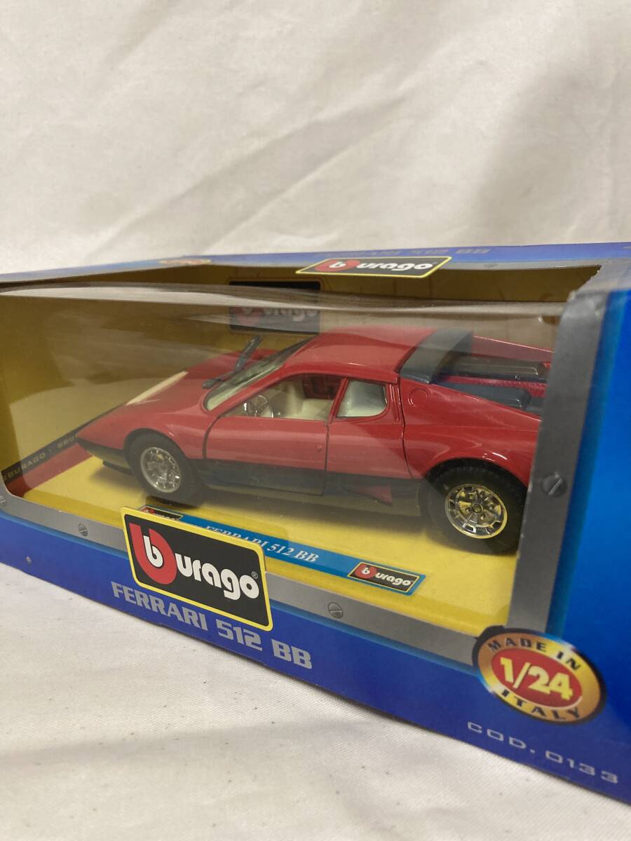 [ free shipping ] unused long-term keeping goods 1/24 scale BBurago Ferrari BB512 burago Ferrari minicar 