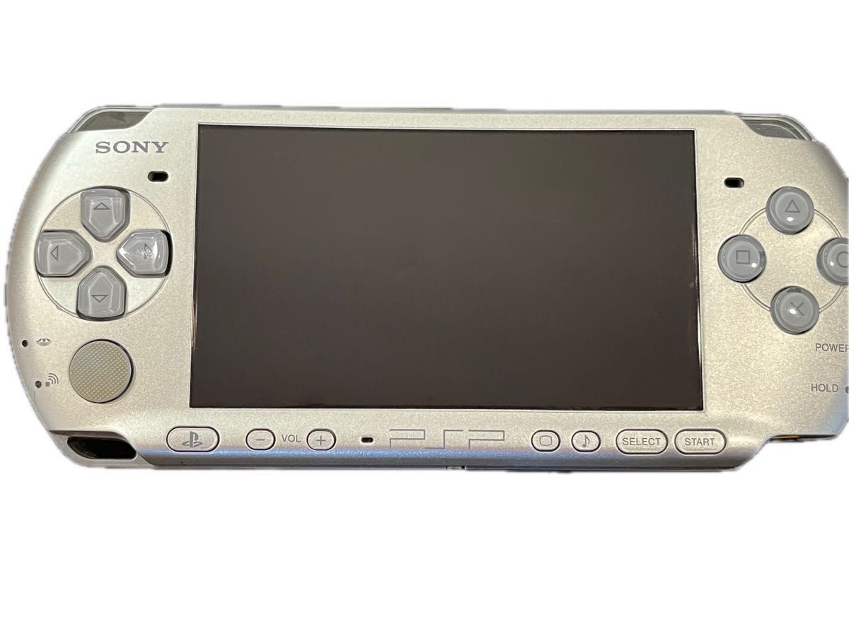 ★ほぼ美品 動作良好　SONY ソニー PSP-3000 本体のみ シルバー プレイステーション ポータブル ほぼ無傷　送料無料★