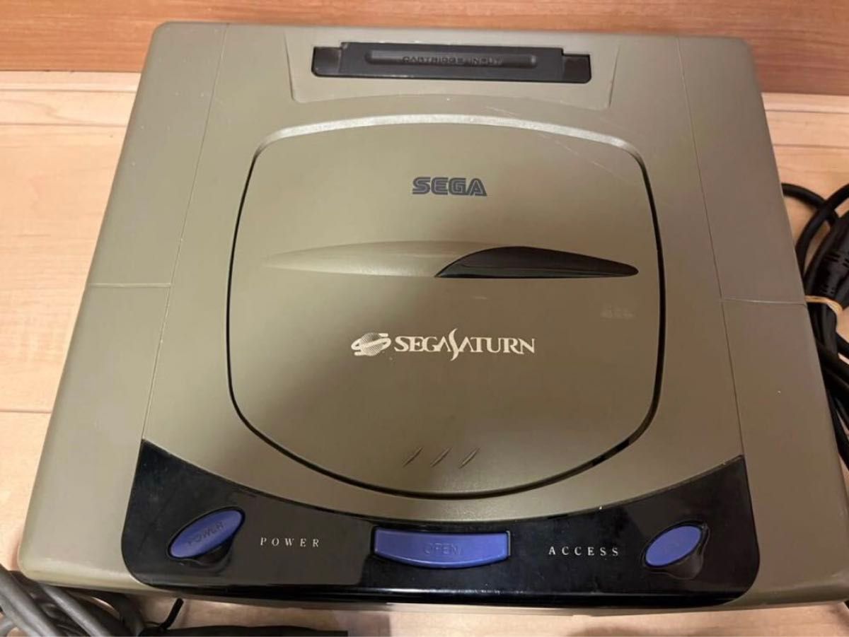 ★動作良好　動作品  セガサターン segasaturn HST-3210 中古品 純正コントローラー ×2 レトロゲーム★