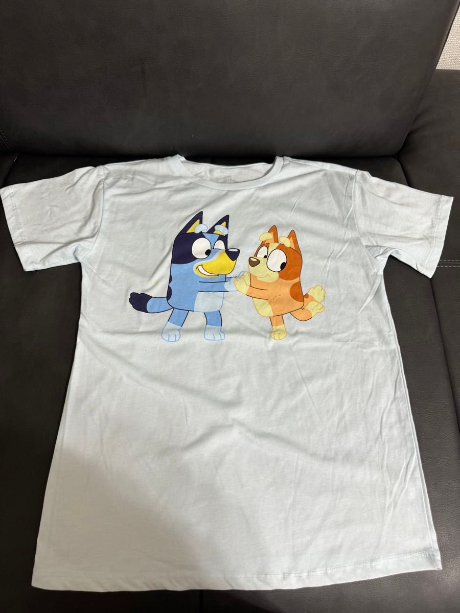 未使用訳ありbluey Tシャツ　ブルーイ　ビンゴ　男の子半袖Tシャツ150cm