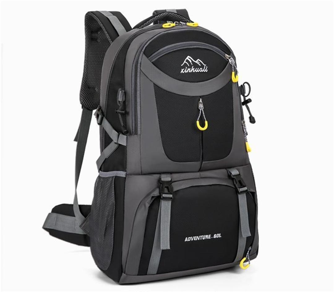  rucksack mountain climbing high capacity outdoor camp high King waterproof multifunction black bag 