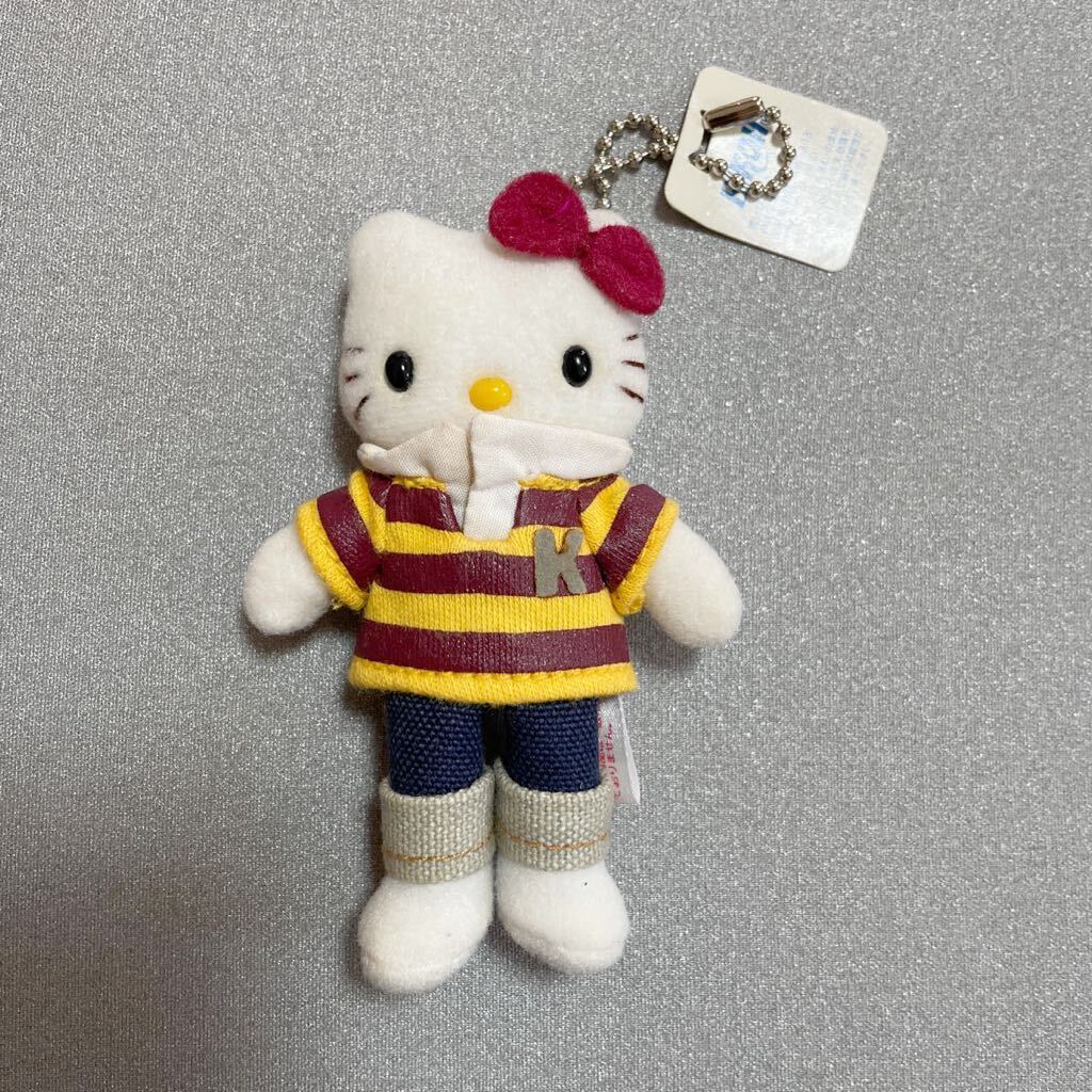  Hello Kitty 2003 year ball chain mascot legs length Kitty Sanri soft toy Sanrio not for sale 