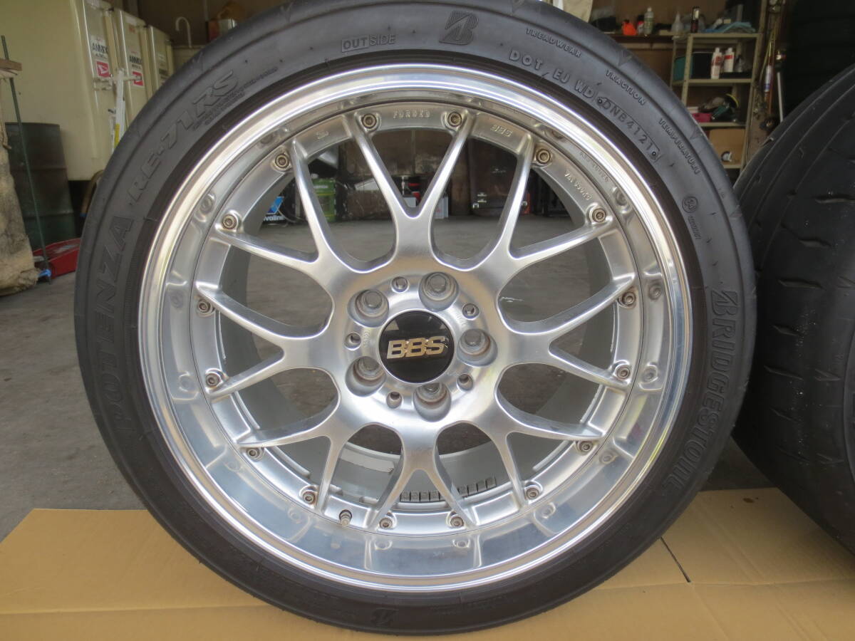 BBS １８インチ RS-GT ホイール RS902／RS903 鋳造２ピースホイール 深リム タイヤ B/S POTENZA RE-71RS セルシオ クラウン等の画像5