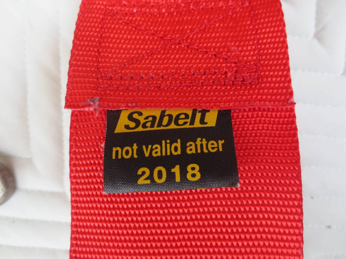 Sabelt サベルト 幅３インチ ４点式シートベルト 取付金具付き 2018年 美品の画像5