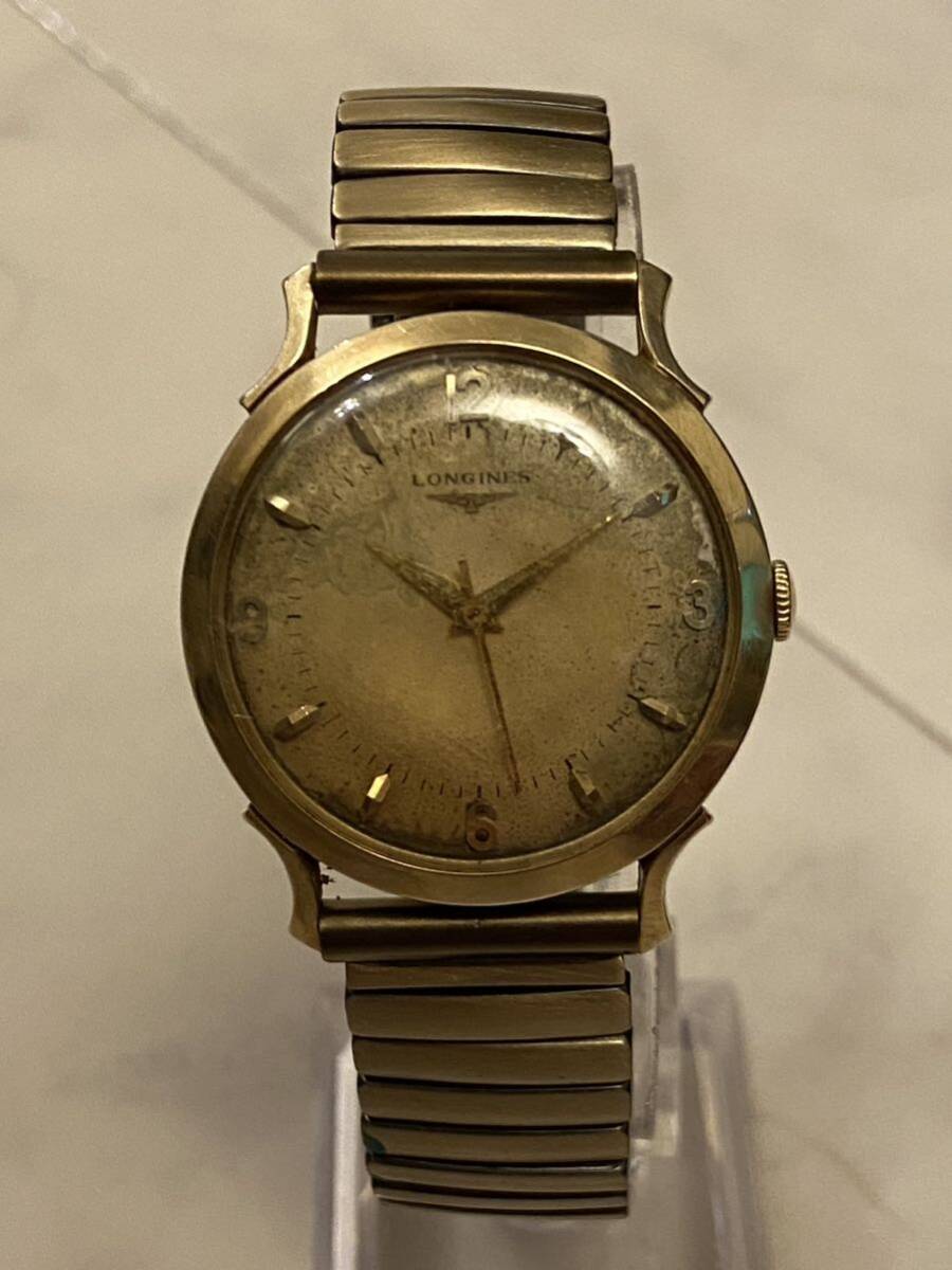 K14 ロンジン LONGINES Cal 22LS 手巻き ヴィンテージ 腕時計 稼働品 メンズの画像1