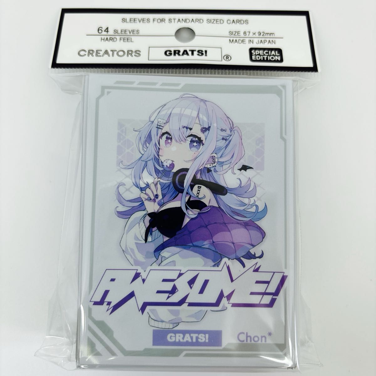 新品未開封　GRATS!  スリーブ　AWESOME  ちょん＊　グラッツ　デッキシールド　クリエイターズ　デュエマ　遊戯王　