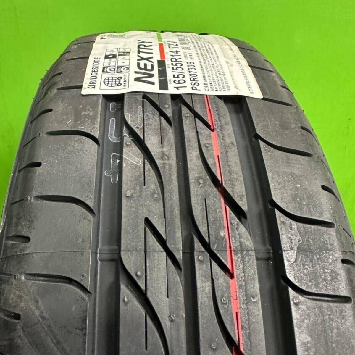 【送料無料】新品 ブリヂストン 165/55R14 72V NEXTRY ネクストリー 【在庫処分】サマータイヤ  4本セット1円〜の画像3