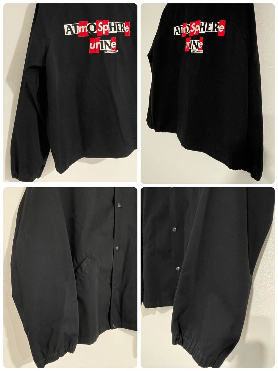 美品【希少XL 】Supreme シュプリーム 20FW ANTIHERO Snap Front Twill Jacket スナップフロントツイルジャケット ブラック 刺繍ビッグの画像10
