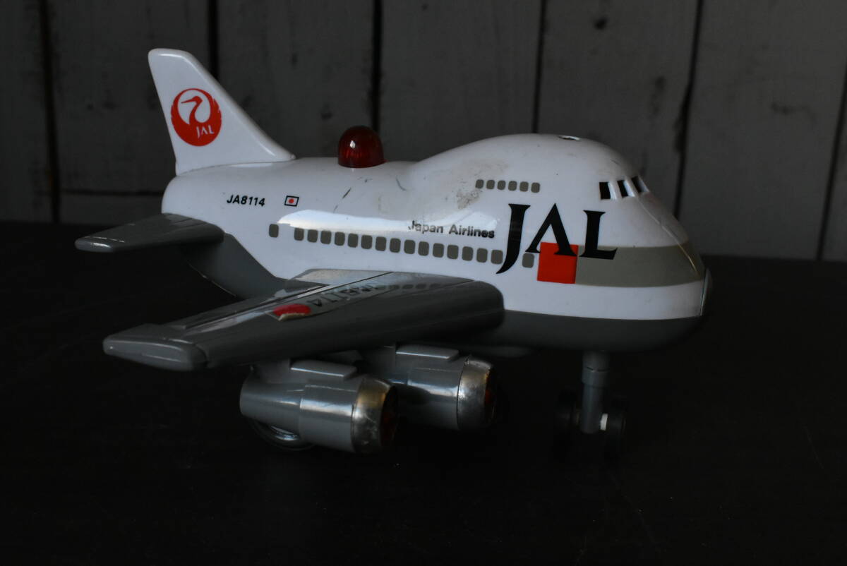 Qm468 ヴィンテージ JAL 日本航空 japan airlines 飛行機 おもちゃ ハイビスカス 当時モノ 2機 60サイズの画像7