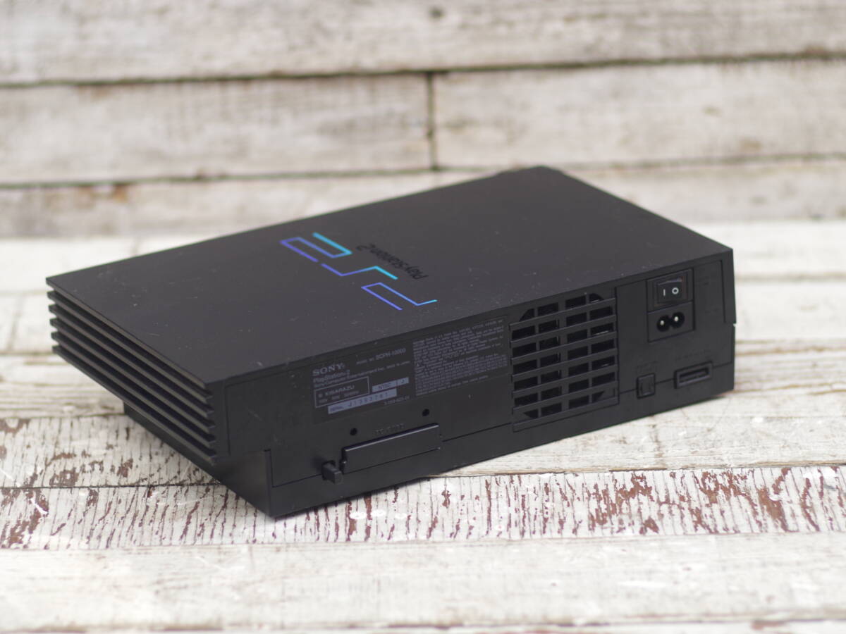 M10576 動作確認機 Playstation2 SCPH-10000 PS2 業務用コンプレッサーで内部清掃済 プレイステーション2 本体のみ ゆうぱっく60 0604の画像3