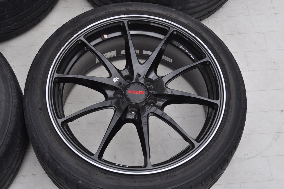 鍛造 RAYS VOLKRACING G25 18インチ 8J +45 PCD100 225/40R18 プリウス カローラスポーツ 86 BRZ インプレッサ JDM FORGEDの画像3