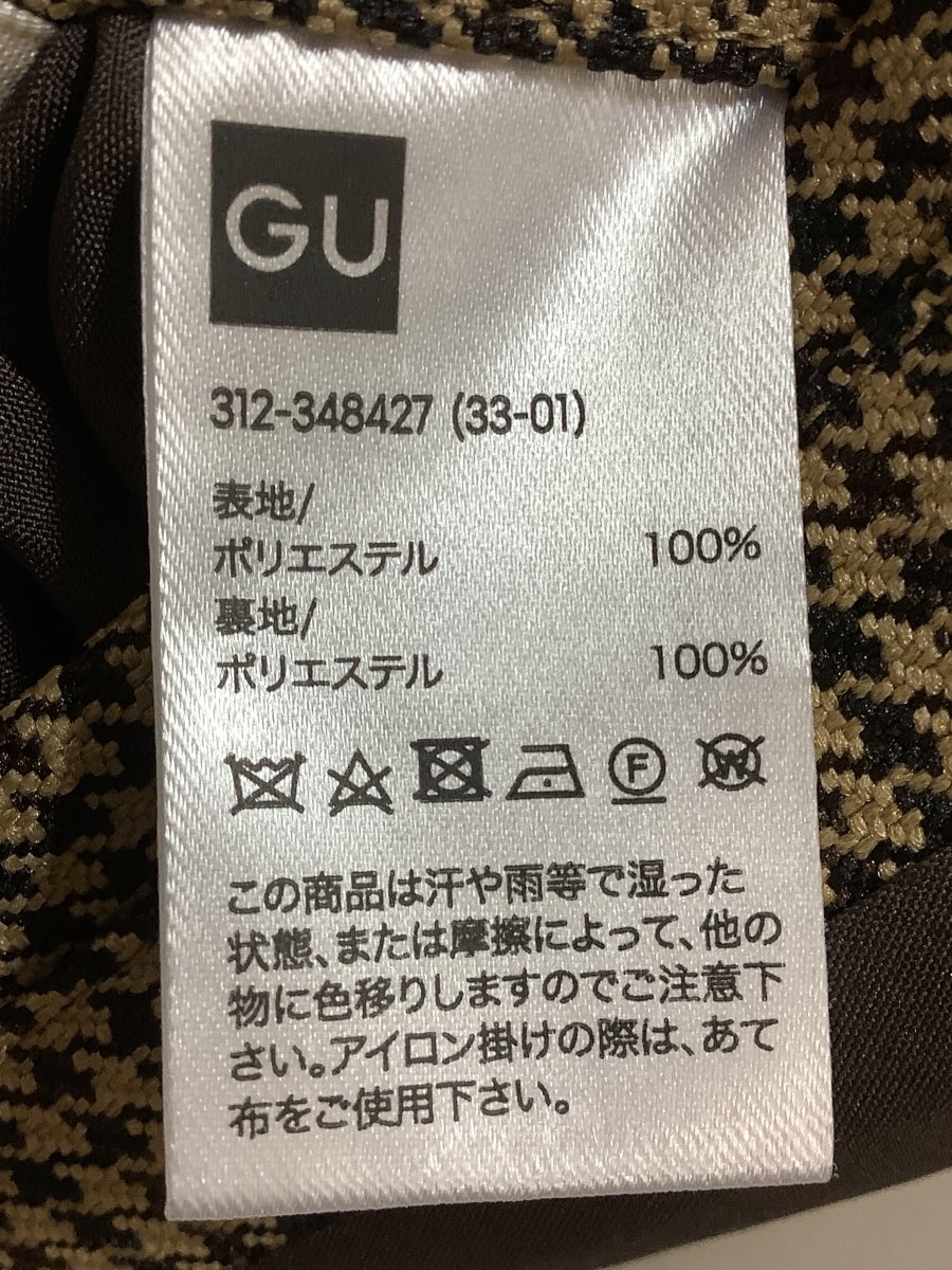 ジーユー(GU) 茶系千鳥格子コート 新品同様 サイズM_画像5