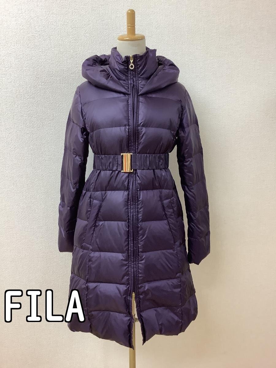  filler (FILA) down 80% пальто .. лиловый размер M