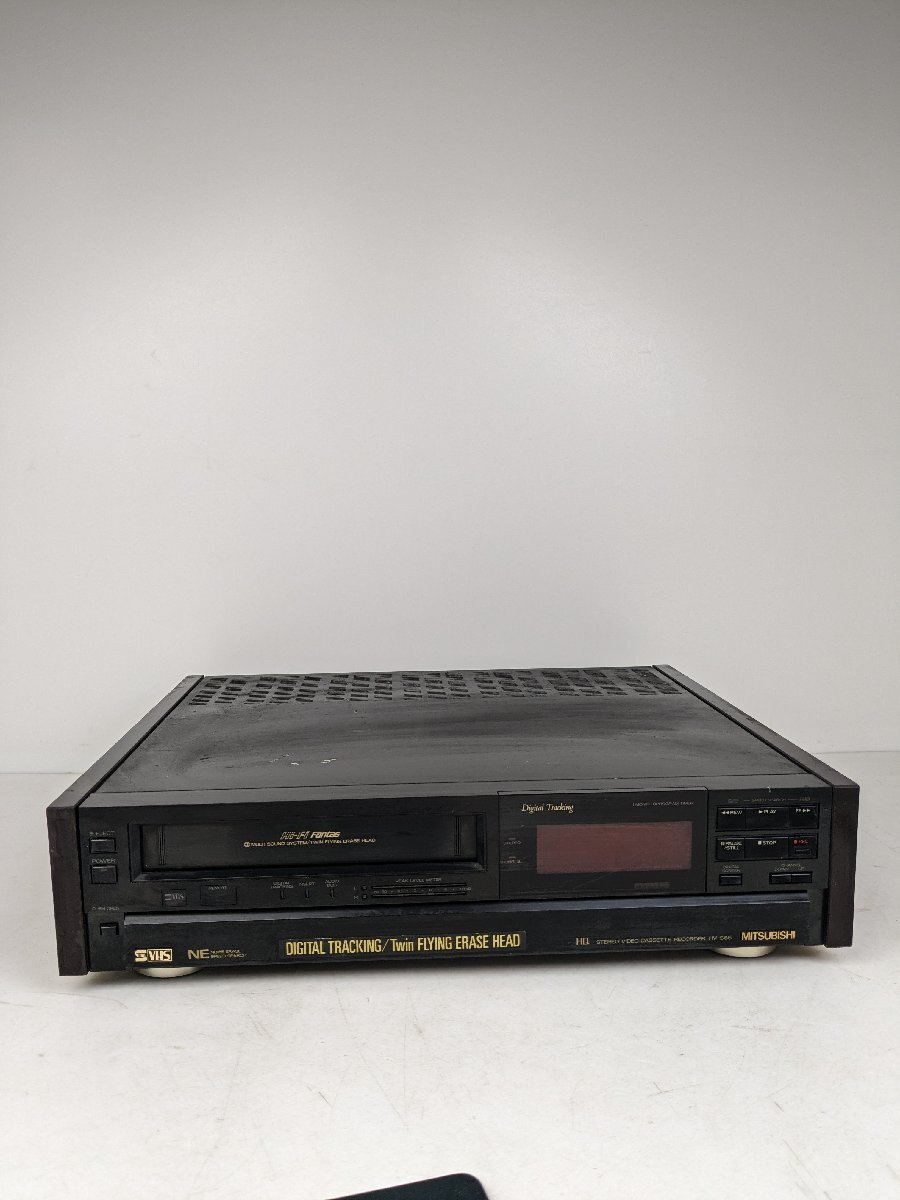 【通電確認のみ】 ビデオカセットレコーダー MITSUBISHI ミツビシ HV-S65 / 140 (KSAW015121)の画像1
