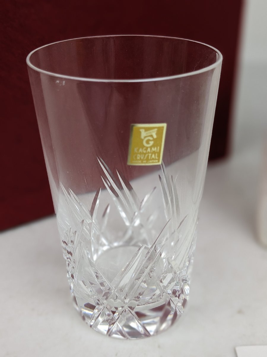 【未使用】 グラス カガミクリスタル タンブラーグラス 6個セット クリスタルグラス コップ 食器 / 80 (SGAW015165)_画像2