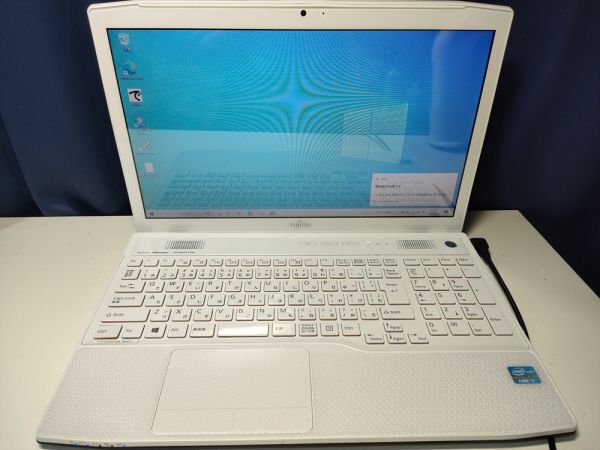 【一部ジャンク】富士通 LIFEBOOK AH77/J FMVA77JWY i7仕様(CPU等欠品) BIOS起動可能 マザーボード 液晶パネル キーボード難【動作確認済】_画像2