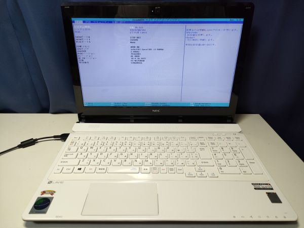 【一部ジャンク】NEC LAVIE NS350/B PC-NS350BAW Core i3-5005U BIOS起動可能 マザーボード 液晶パネル キーボード【動作確認済み】_画像1