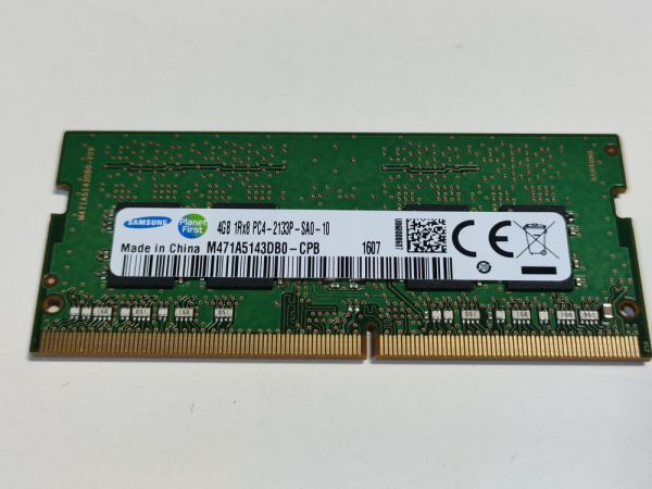【動作確認済み】サムスン DDR4 PC4-2133P 4GB×1枚（計4GB）M471A5143DB0 動作確認済 1週間保証 【1607】の画像1