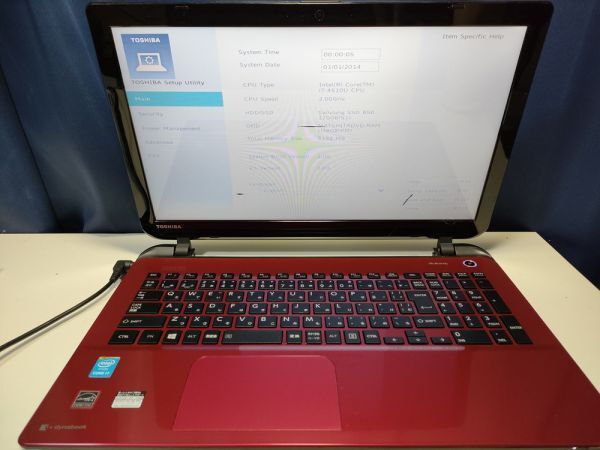 【一部ジャンク】東芝 dynabook AB45/NR Core i7-4510U BIOS起動可能 マザーボード 液晶不良 キーボード【動作確認済み】_画像1