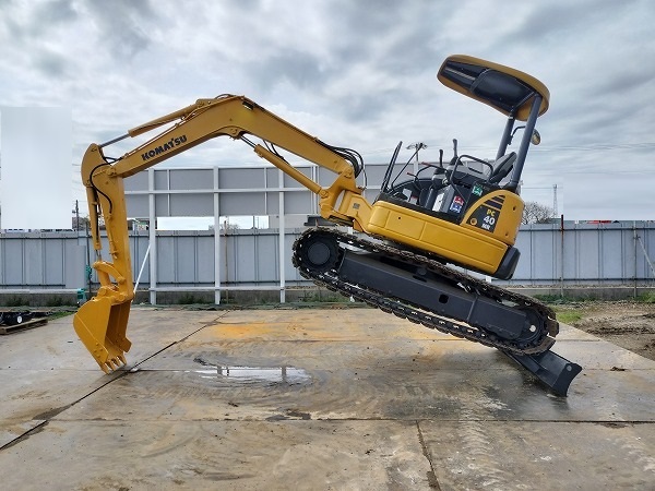 コマツ PC40MR-2 油圧ショベル 鉄キャタ ゴムパッド 倍速 マルチ 往復配管 ユンボ KOMATSU 中古_画像1